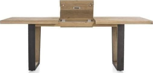 Metalox uitschuiftafel 160(+50)x100cm - bruin - Afbeelding 9