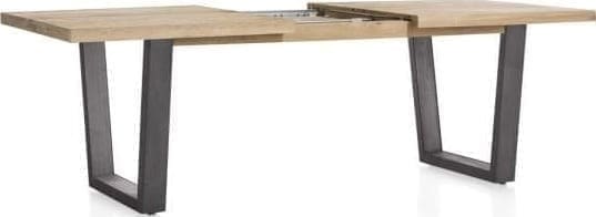 Metalox uitschuiftafel 160(+50)x100cm - bruin - Afbeelding 5