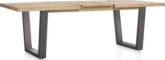 Metalox uitschuiftafel 160(+50)x100cm - bruin - Afbeelding 7