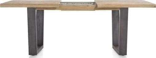 Metalox uitschuiftafel 160(+50)x100cm - bruin - Afbeelding 9