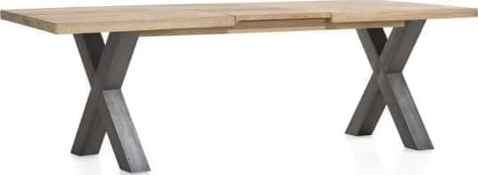 Metalox uitschuiftafel 160(+50)x100cm - bruin - Afbeelding 2