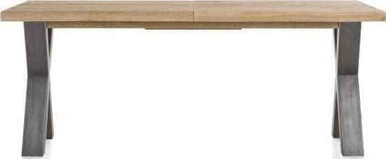 Metalox uitschuiftafel 160(+50)x100cm - bruin - Afbeelding 8