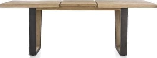 Metalox uitschuiftafel 160(+50)x100cm - bruin - Afbeelding 10