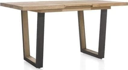 Metalox uitschuif-bartafel 140(+50)x90cm - bruin - Afbeelding 2