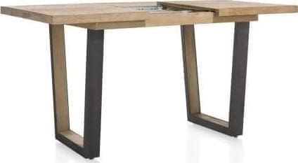 Metalox uitschuif-bartafel 140(+50)x90cm - bruin - Afbeelding 5