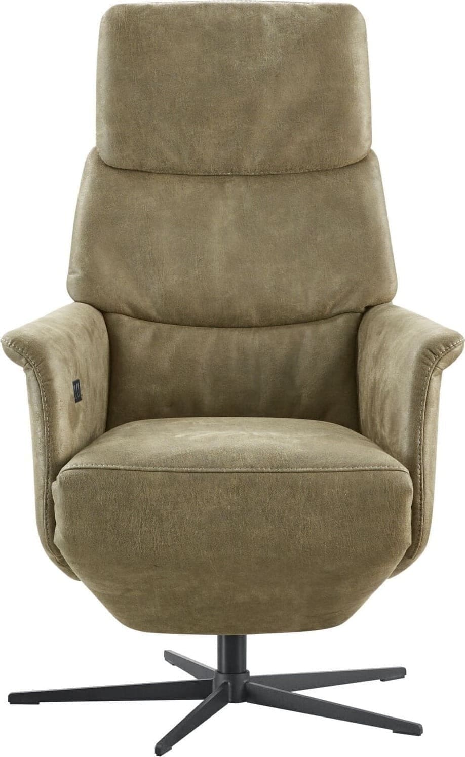 Relaxfauteuil Pomonti met sta-op L groen microleer - Afbeelding 2