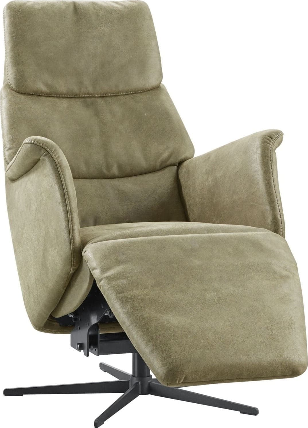 Relaxfauteuil Pomonti met sta-op L groen microleer - Afbeelding 3