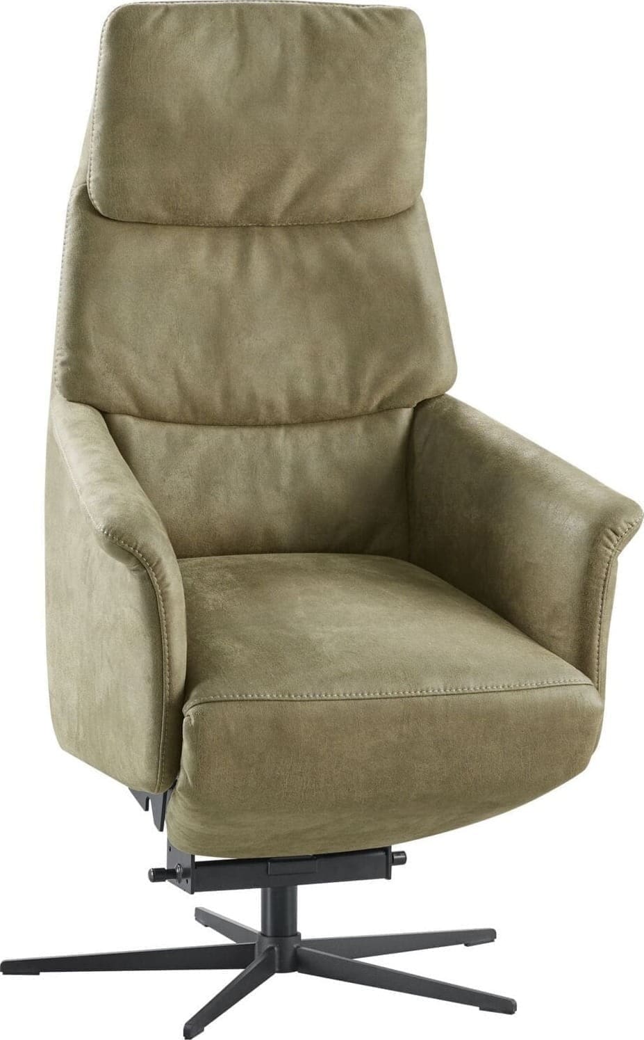 Relaxfauteuil Pomonti met sta-op L groen microleer - Afbeelding 4