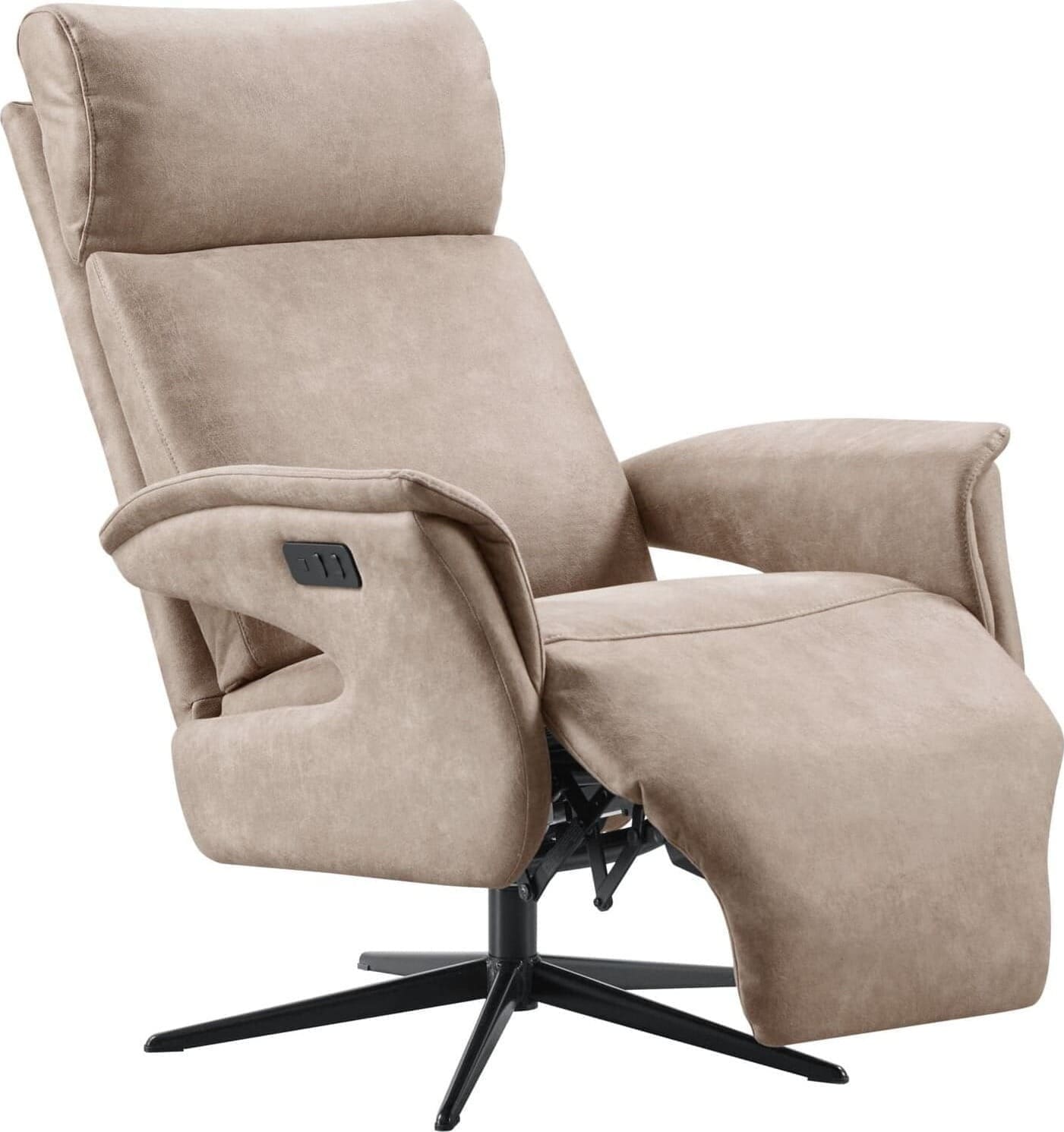 Relaxfauteuil Heranti M grijs microleder - Afbeelding 3