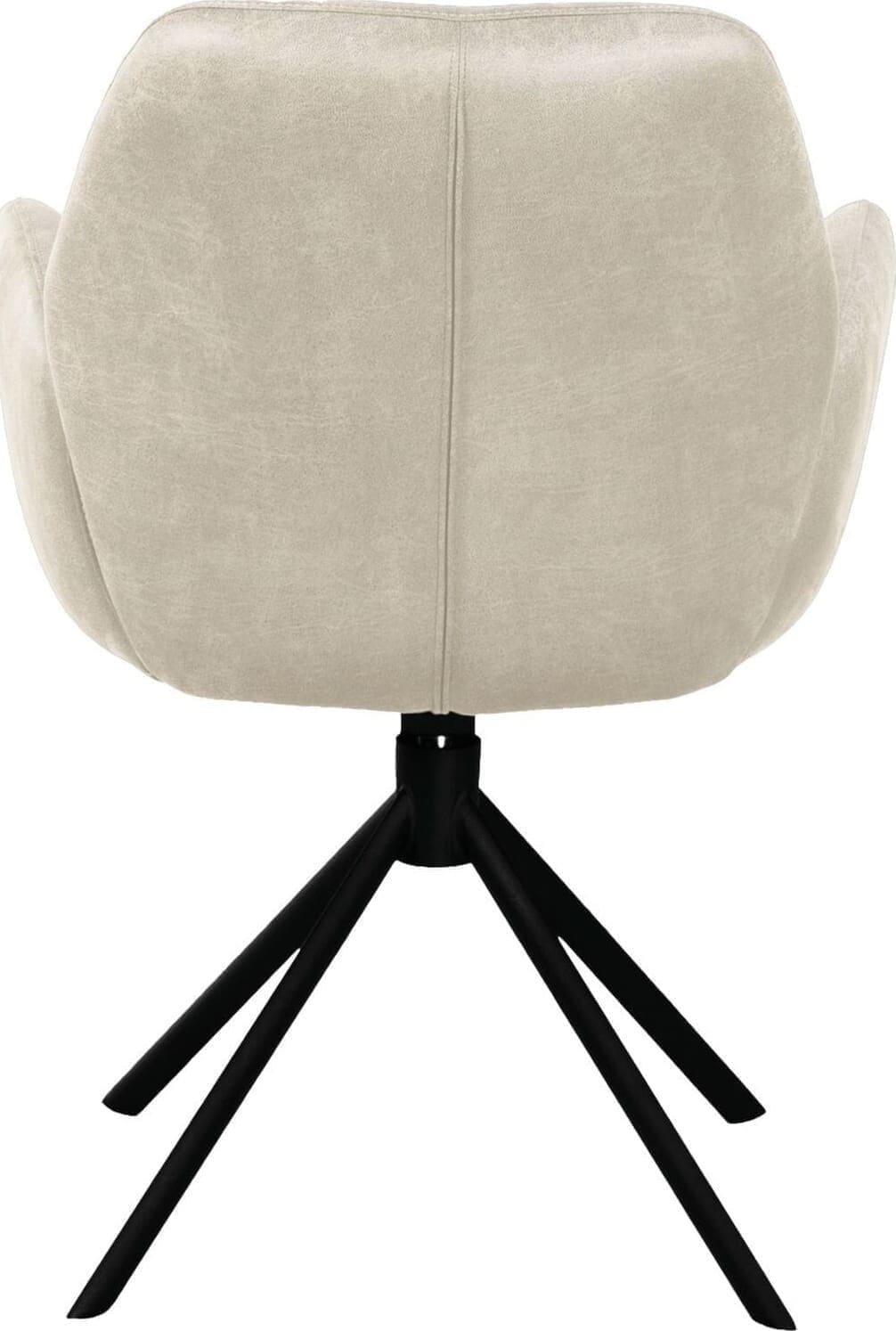 Armstoel Loranzo draaibaar microvezel beige - Afbeelding 2