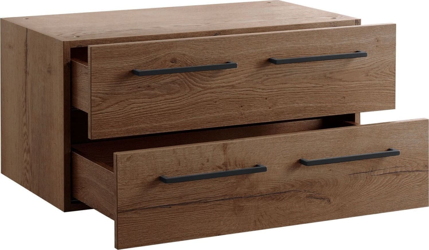 Wandkast Sistema 226x88x45 cm dark mango opstelling 4 - Afbeelding 5