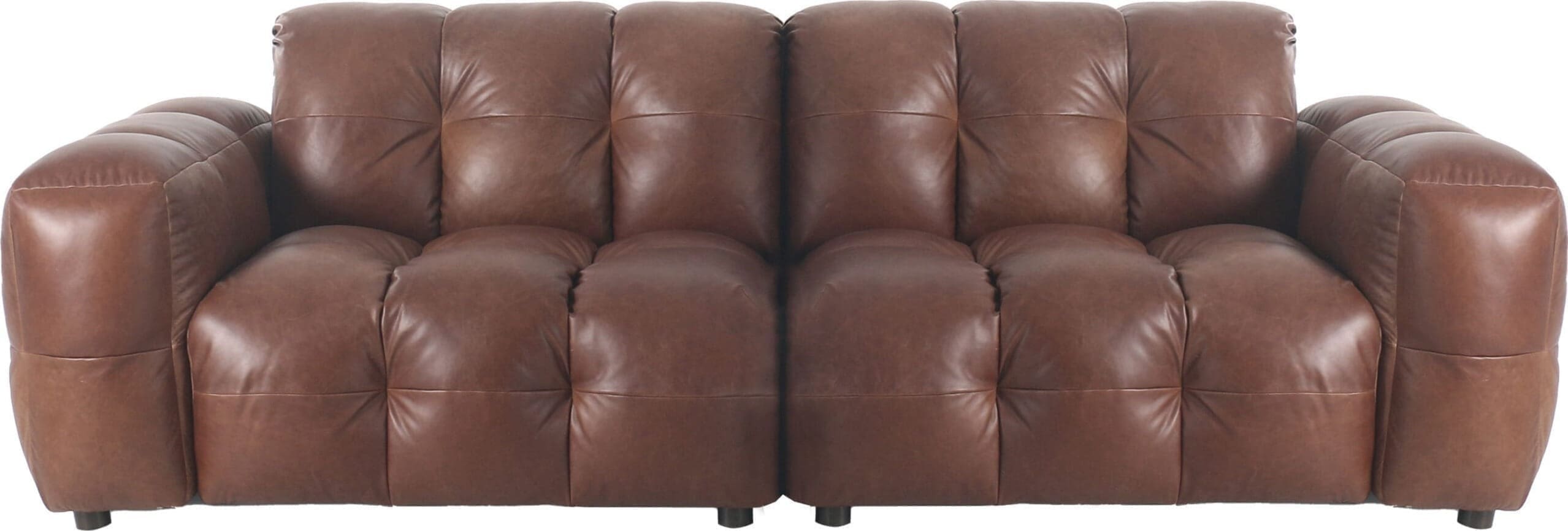 Bank Hackman 3-zitsbank Leather Chocolate Dutchbone ZVR1000986