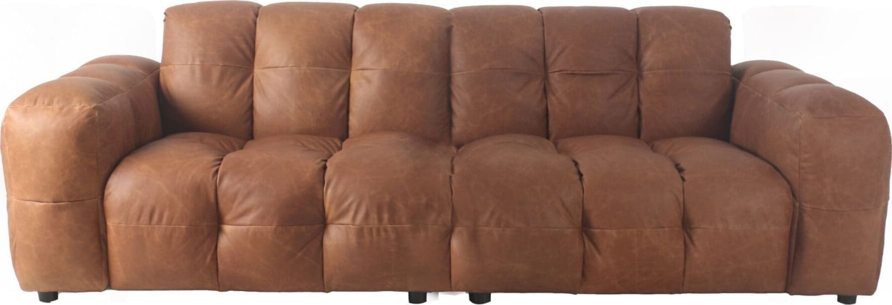 Bank Hackman 3-zitsbank Leather Cognac Dutchbone ZVR1000983