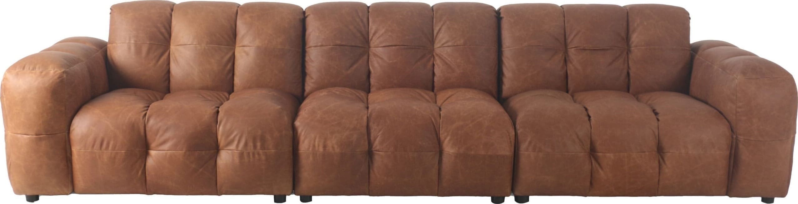 Bank Hackman 4,5-zitsbank Leather Cognac Dutchbone ZVR1000984