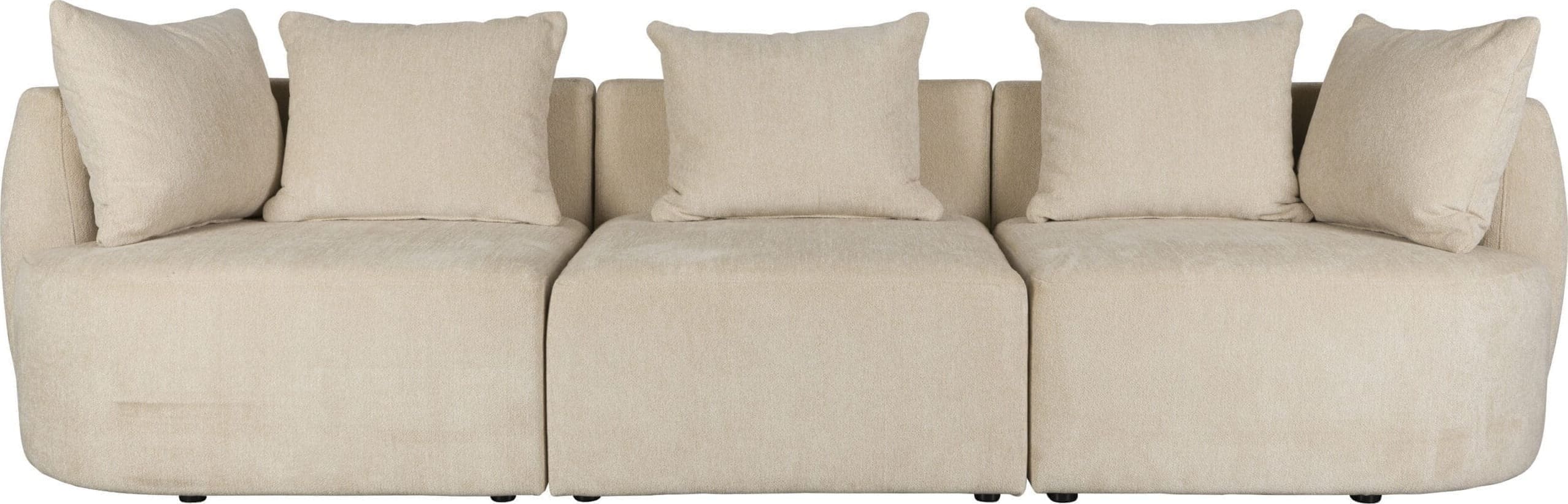 Bank Rocca 4.5 Seater Latte Dutchbone ZVR1000406
