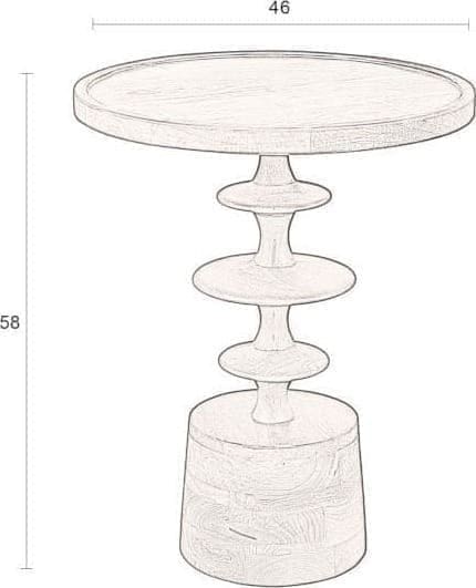 Bijzettafel Cath - Walnut - Afbeelding 19