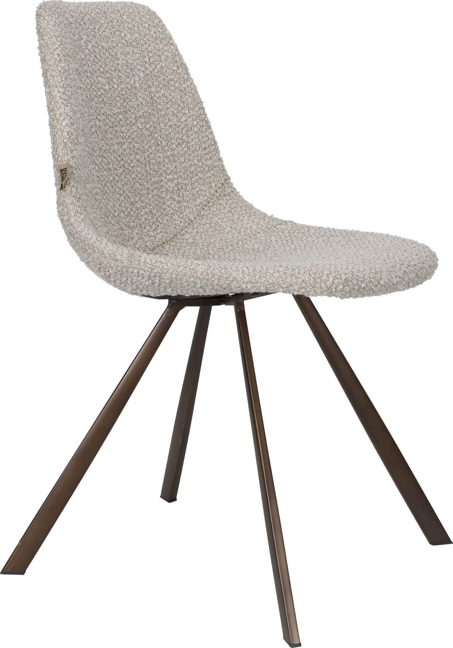 Eetkamerstoel Franky Bouclé Beige Dutchbone ZVR1100608