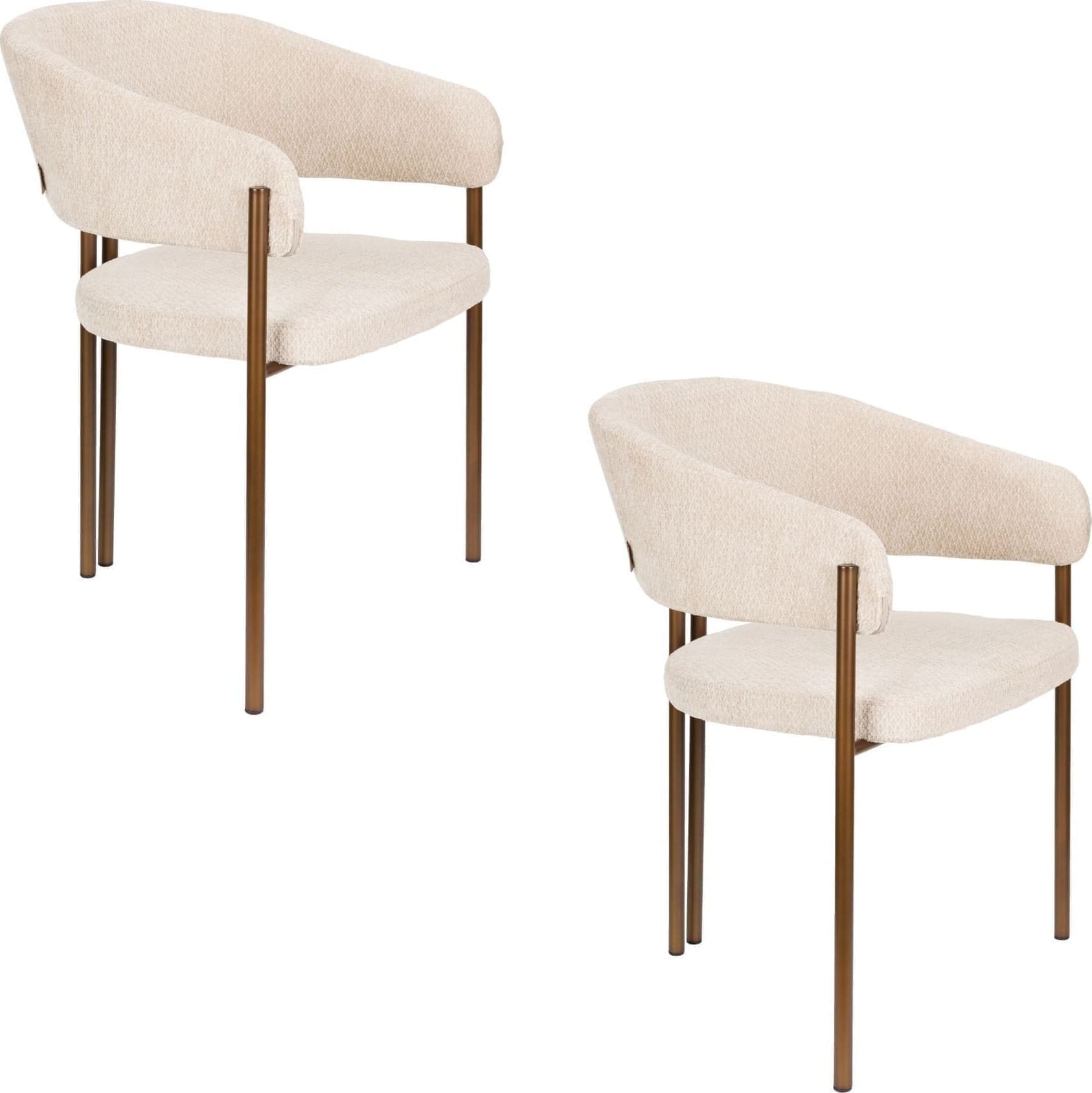 Eetkamerstoel Naida Beige - Afbeelding 16