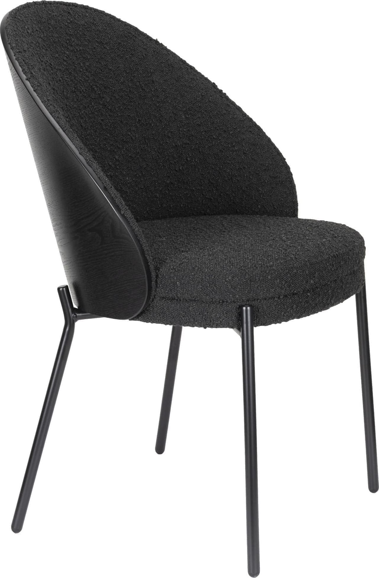 Eetkamerstoel Rodin Bouclé Black Dutchbone ZVR1000131