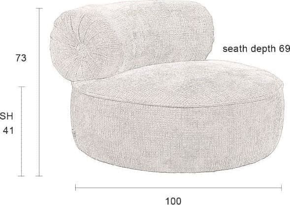 Fauteuil Tilbury - Natural Beige - Afbeelding 17