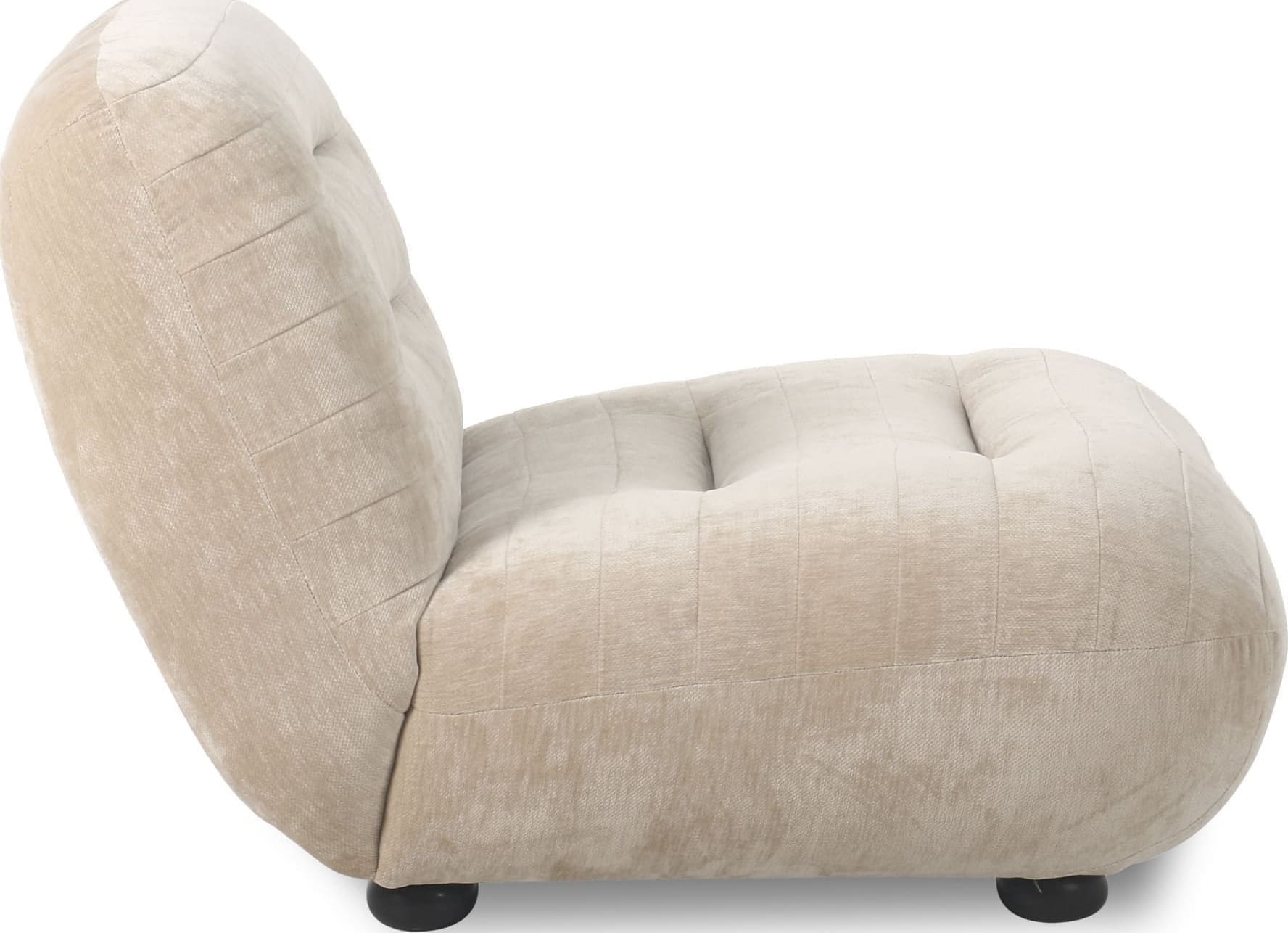 Fauteuil Wyatt Velours Beige Dutchbone ZVR1000917