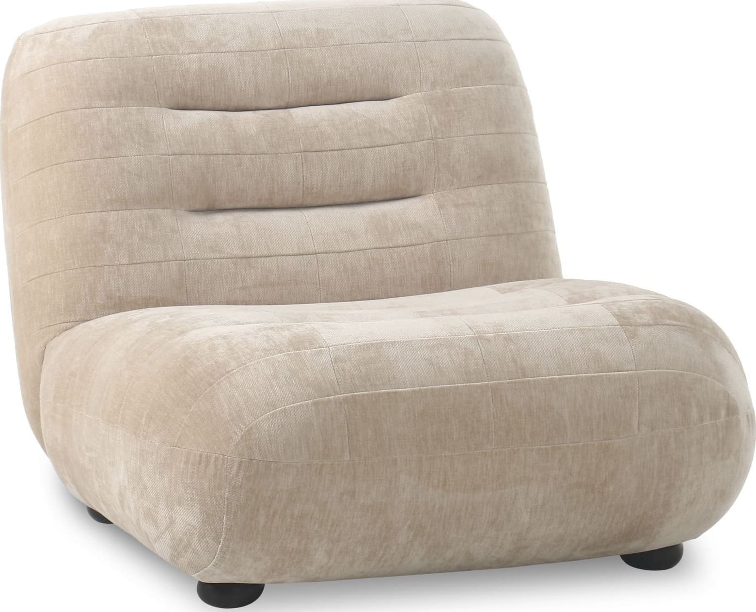 Fauteuil Wyatt Velours Beige Dutchbone ZVR1000917