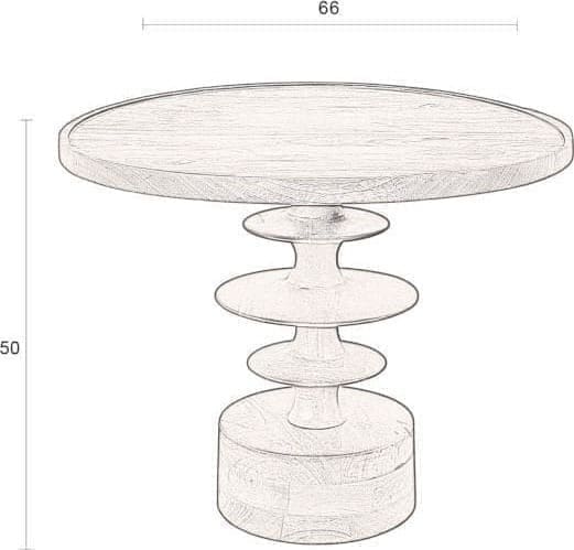 Salontafel Cath - Walnut - Afbeelding 17