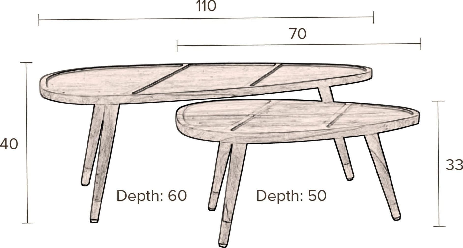 Salontafel Sham - Set/2 - Afbeelding 25