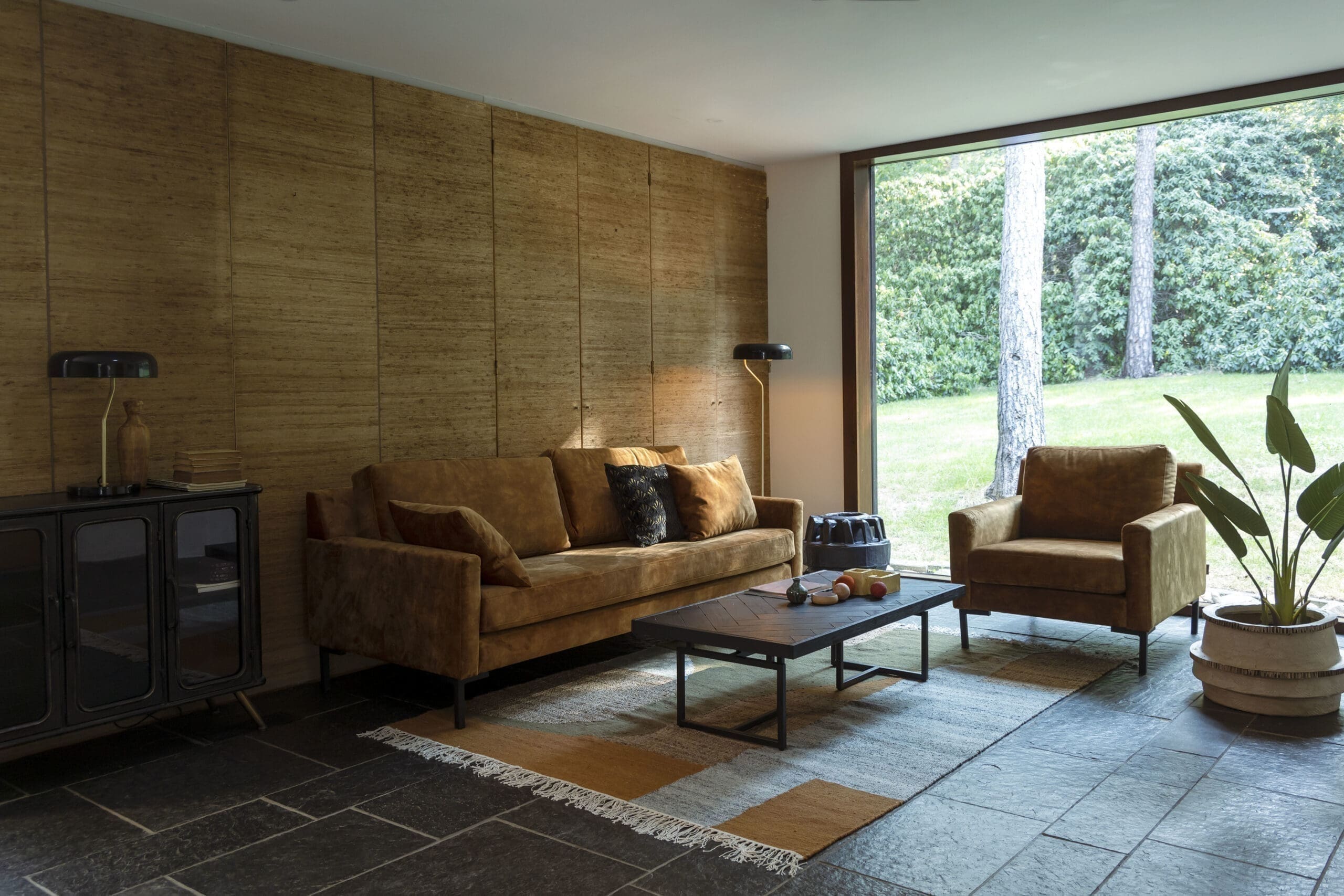 Vloerkleed Pavilion - 160x230 - Natural Green Brown - Afbeelding 13