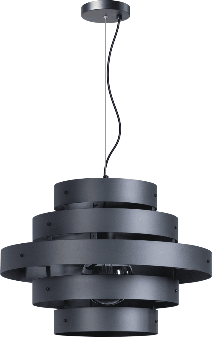 ETH Blagoon Hanglamp 5 Rings E27 D500xH1350mm Antraciet ETH verlichting Hanglamp 05-HL4357-30