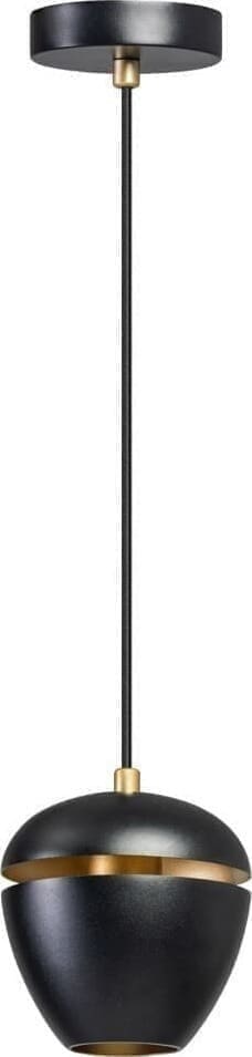 ETH Claire Hanglamp E27 Zwart+goud Kap 15cm + 2 Meter Stof Zwart Kabel ETH verlichting Hanglamp 05-HL4123-30
