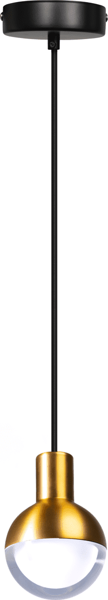 ETH Drop Hanglamp 1xGU10 Zwart/mat Messing ETH verlichting Hanglamp 05-HL4246-0230