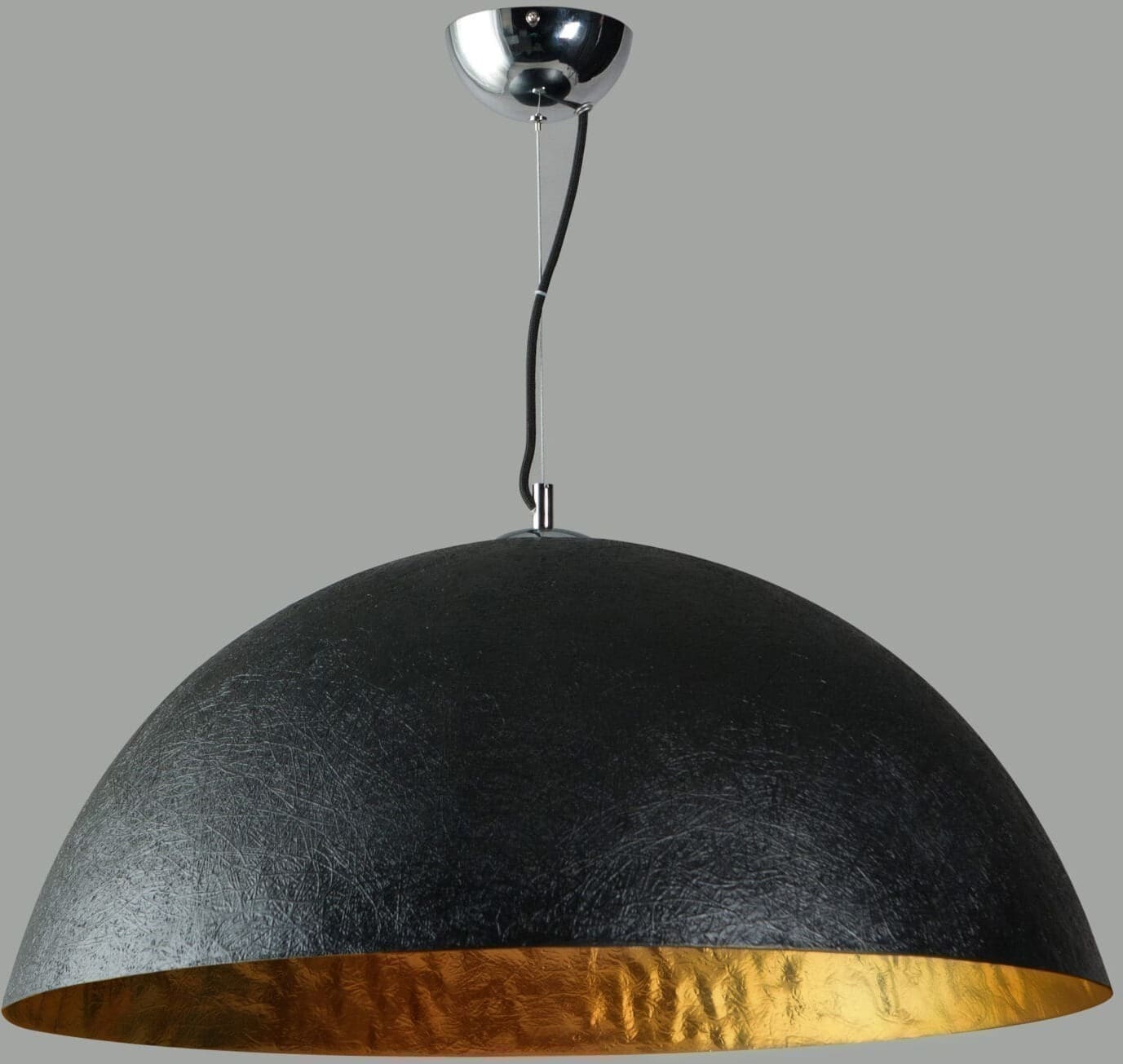 ETH Mezzo Tondo Hanglamp 70cm 1x E27 Zwart/goud ETH verlichting Hanglamp 05-HL4172-3034G