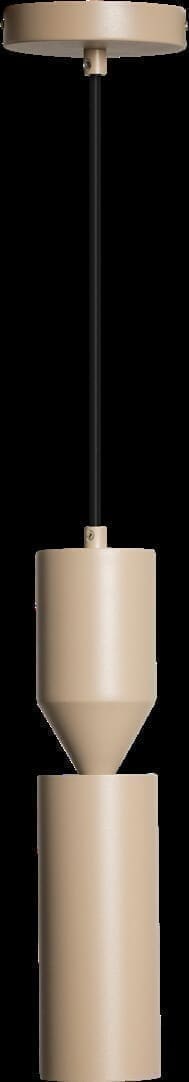 ETH Pencil Hanglamp Mat Zand 2xGU10 Ex.bulb H35cm + 200cm Kabel ETH verlichting Hanglamp 05-HL4222-59