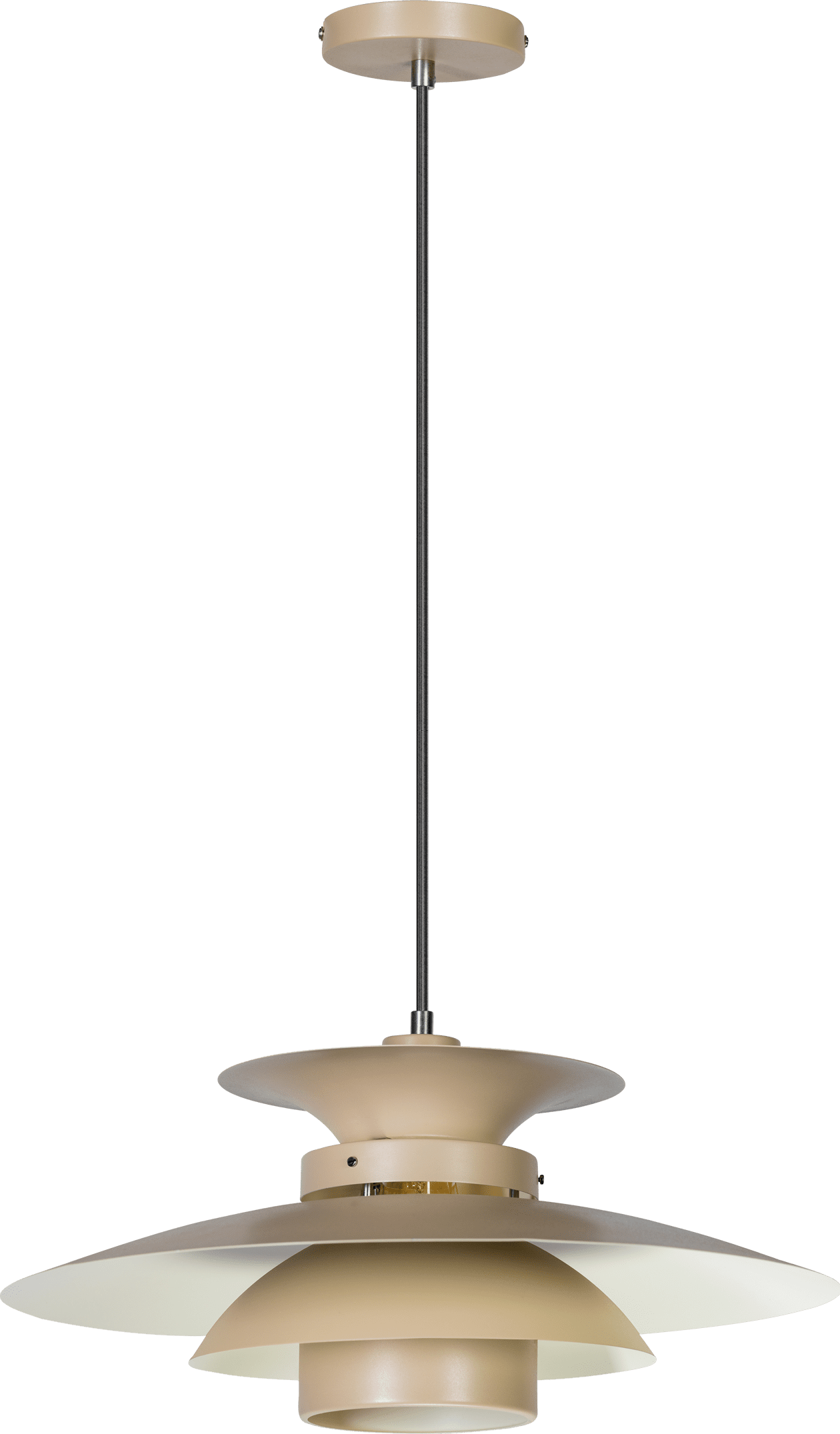 ETH Potenza Hanglamp 50cm 1x E27 Zand 2 Meter Wire ETH verlichting Hanglamp 05-HL4093-59
