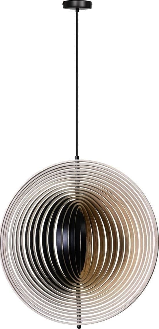 ETH Woody Hanglamp E27 230v Dia.590mm Black Outside & Natural Inside ETH verlichting Hanglamp 05-HL4540-3070