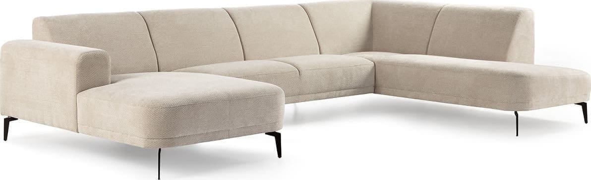Feelings Wonen meubelen Atlanta longchair+2.5 zits+ottomaan Naturel Bank