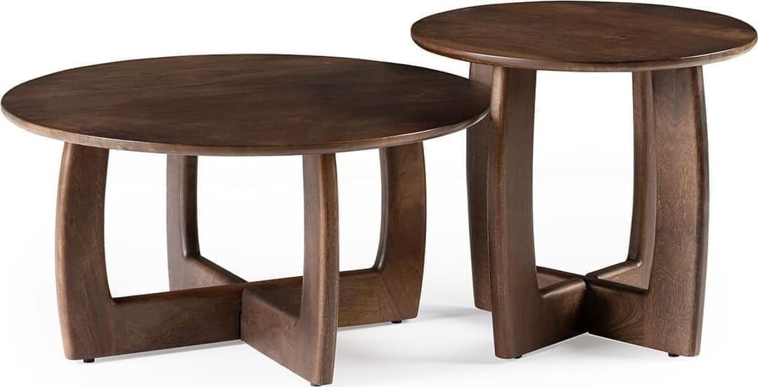 Feelings Wonen meubelen Billund salontafel set van 2 Naturel Salontafel