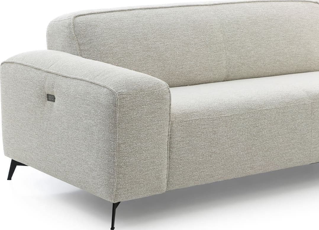 Feelings Wonen meubelen Boaz 2,5-zits verstelbare zitdiepte met longchair Naturel Bank