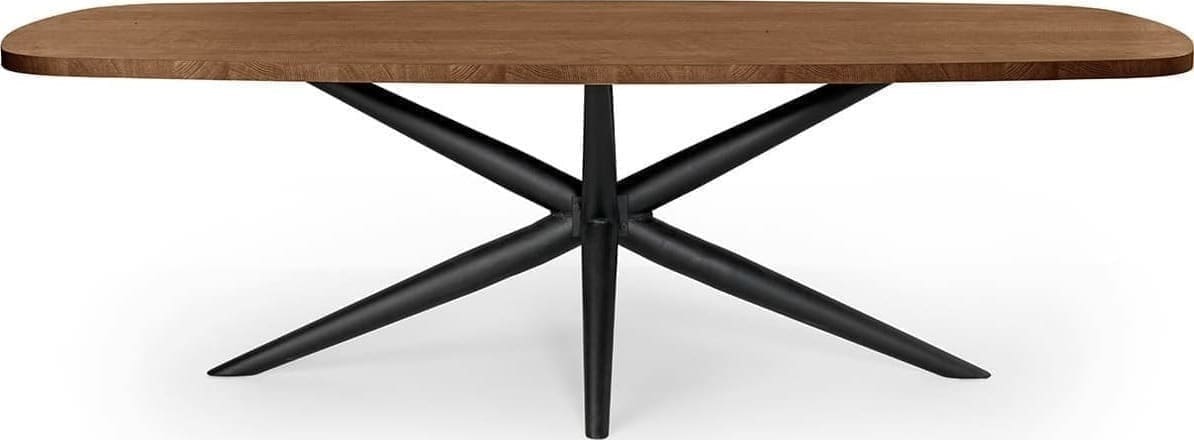 Feelings Wonen meubelen Camino eettafel dark mango 250cm Bruin|Naturel Eettafel