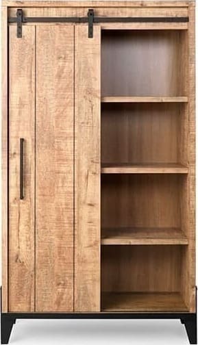 Feelings Wonen meubelen Camino wandkast mango 1D, 3L, OV Bruin|Naturel Bergkast