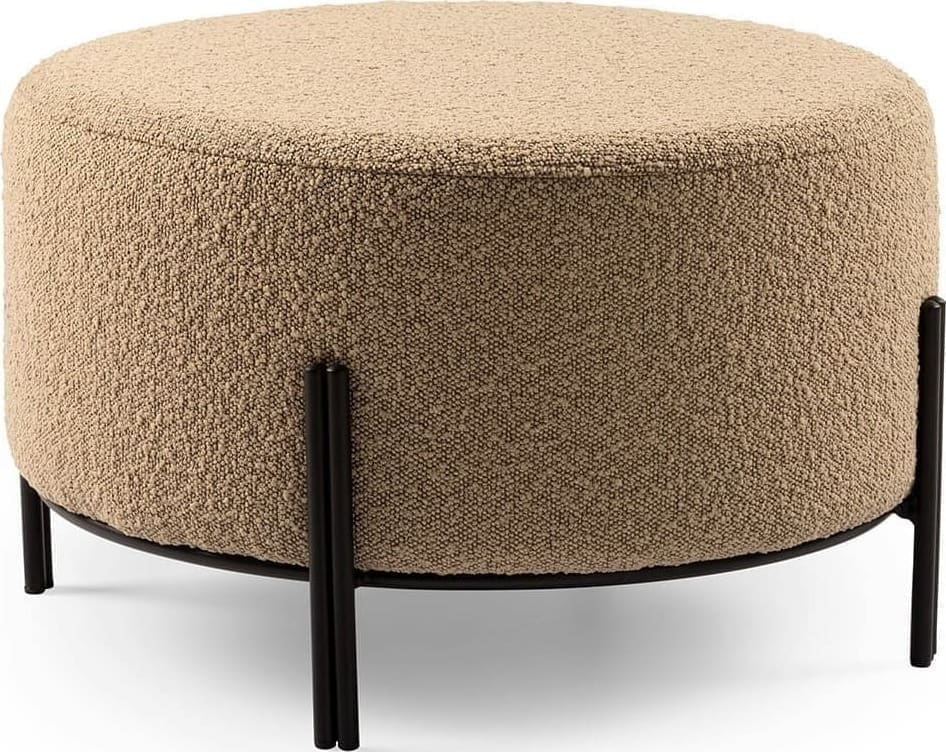 Feelings Wonen meubelen Iris poef toffee Naturel Hocker