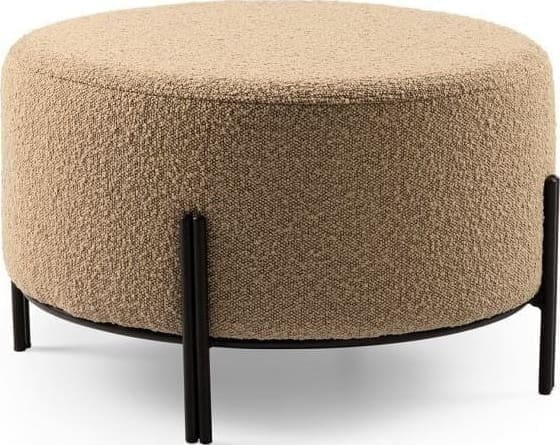 Feelings Wonen meubelen Iris poef toffee Naturel Hocker