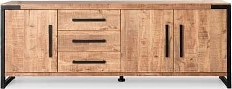 Feelings Wonen meubelen Kopenhagen dressoir 3D+3L Naturel Dressoir
