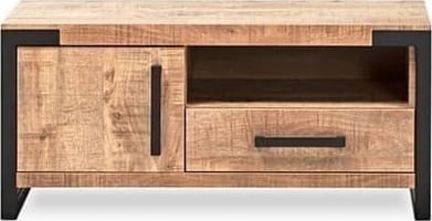 Feelings Wonen meubelen Kopenhagen tv-dressoir klein 1D+1L+OV Naturel Dressoir