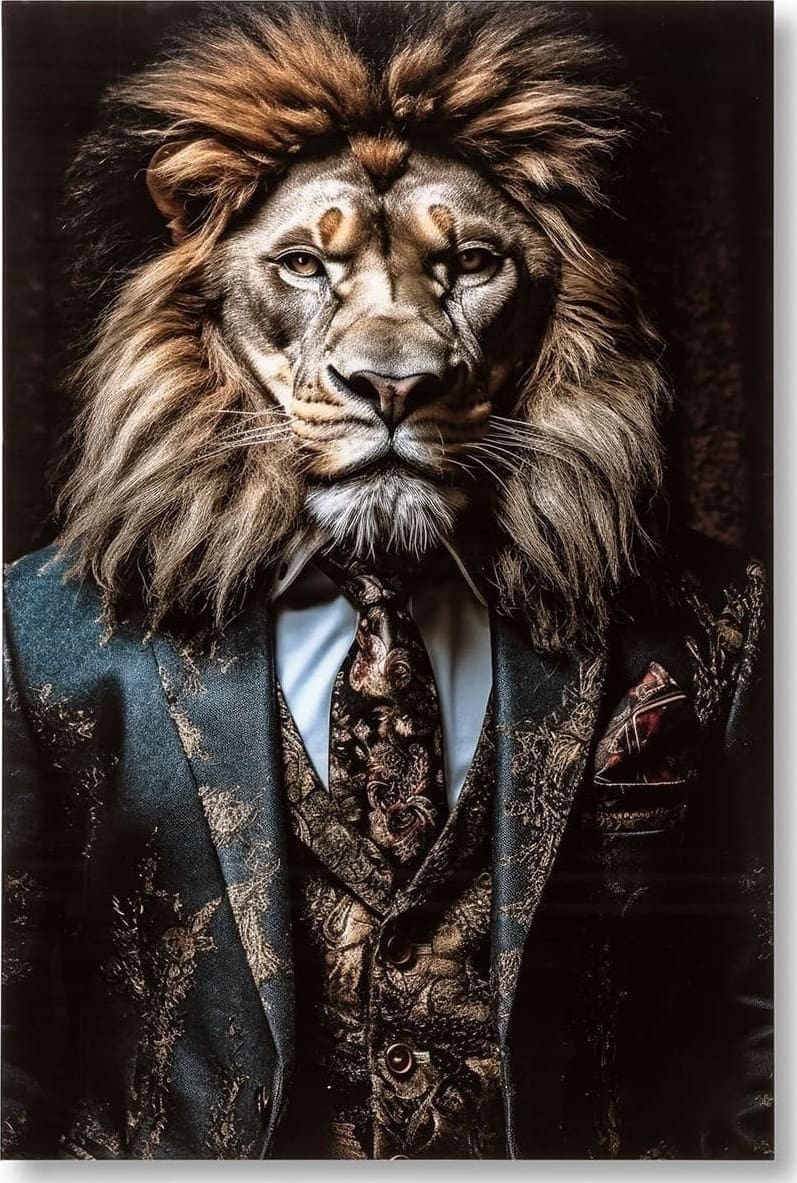 Feelings Wonen meubelen Lions club wanddecoratie Naturel Wanddecoratie