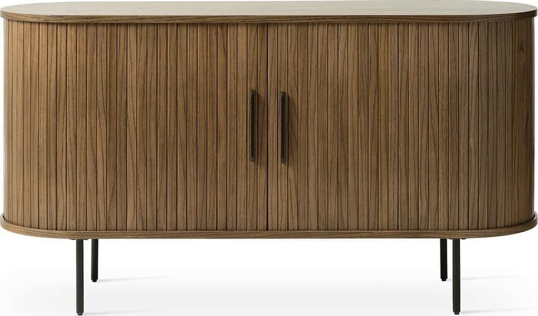 Feelings Wonen meubelen Philou dressoir smoked oak 140cm Bruin Dressoir