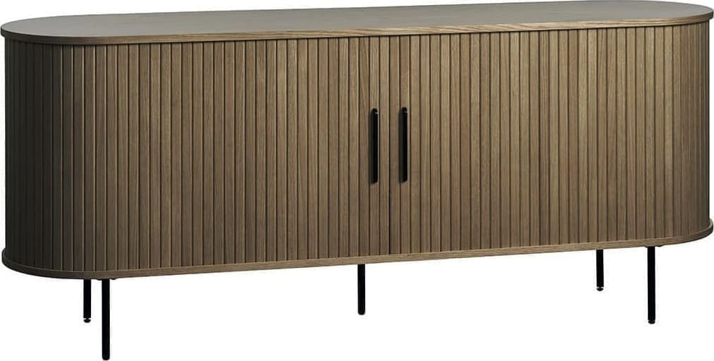Feelings Wonen meubelen Philou dressoir smoked oak 180cm Bruin Dressoir
