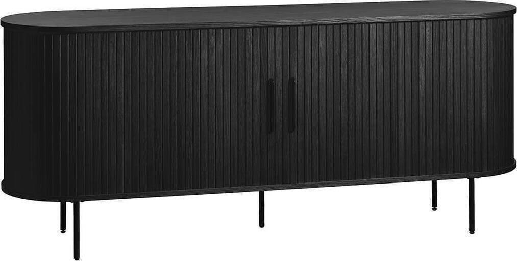 Feelings Wonen meubelen Philou dressoir zwart 180cm Zwart Dressoir