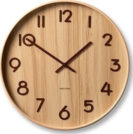 Feelings Wonen meubelen Phylis wandklok Naturel Klok